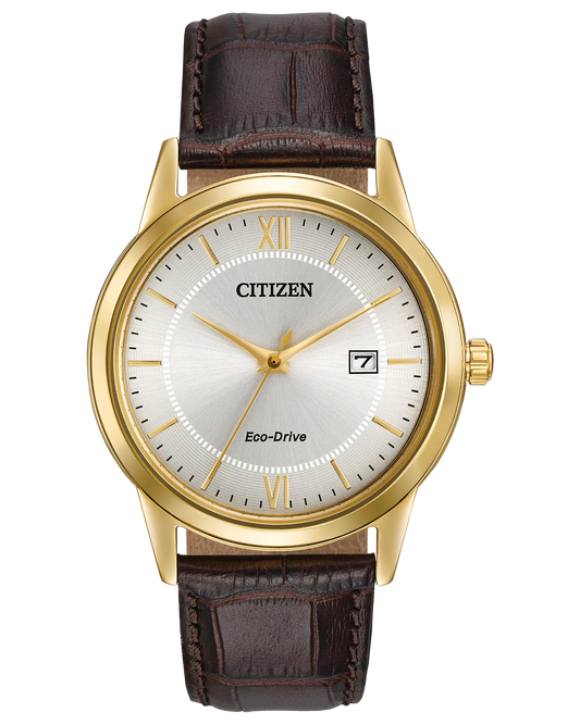 CITIZEN Eco-Drive Corso Brown Leather Men's Watch
