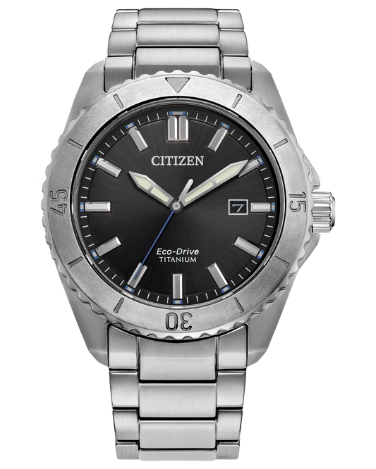 CITIZEN Eco-Drive Brycen Black Dial Super Titanium Men's Watch