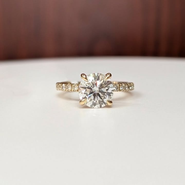1.93 CT. Lab Created Diamond Engagement Ring in 14k Gold