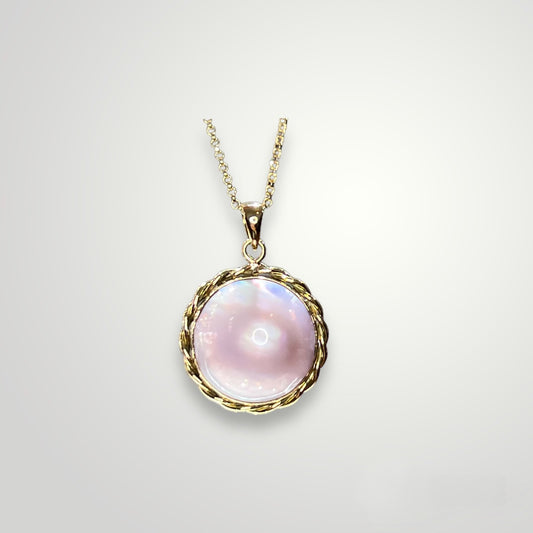 Pink Mabe Pearl Pendant