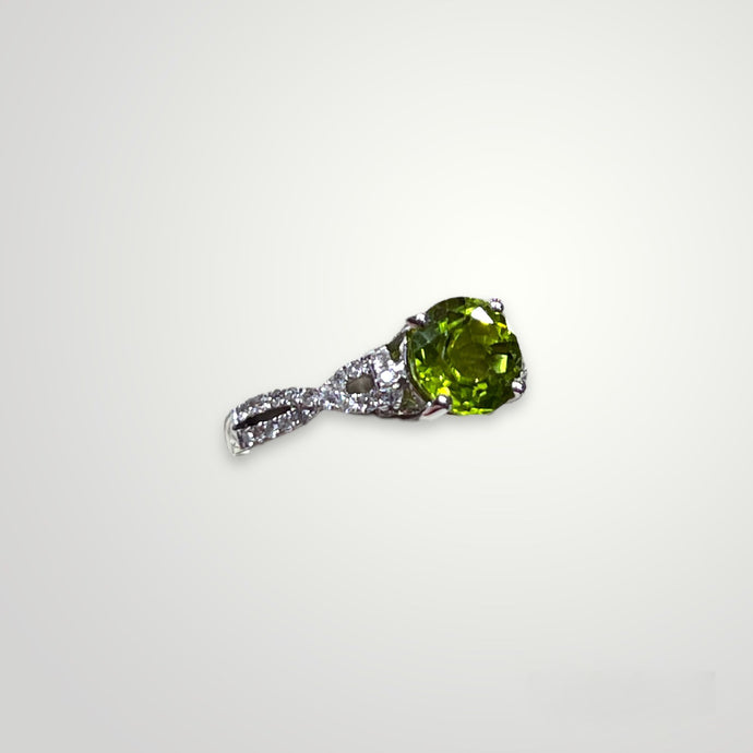 Peridot & Diamond Ring