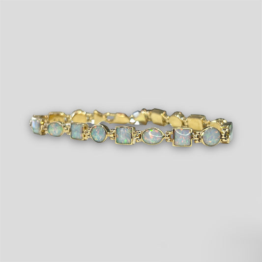 Square & Circle Opal Bracelet