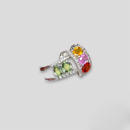 Multi-color Sapphire Ring