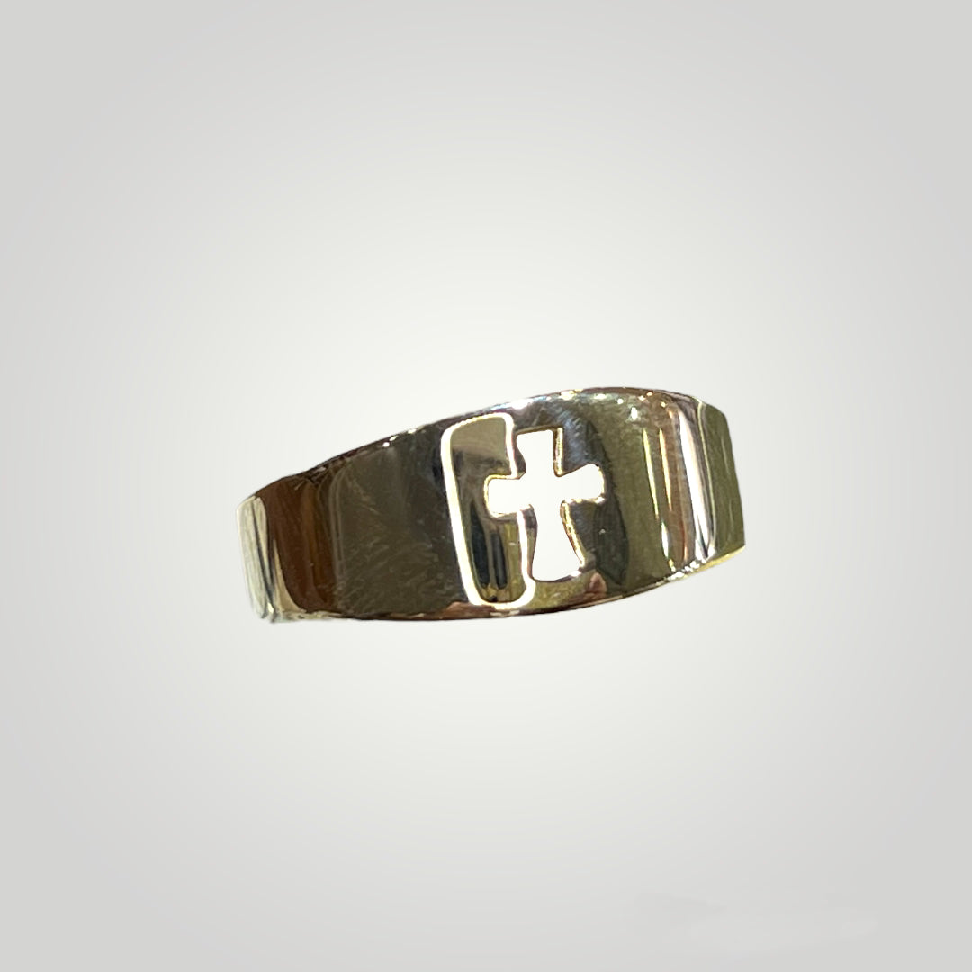 14K Cross Cut-Out Ring - Q&T Jewelry