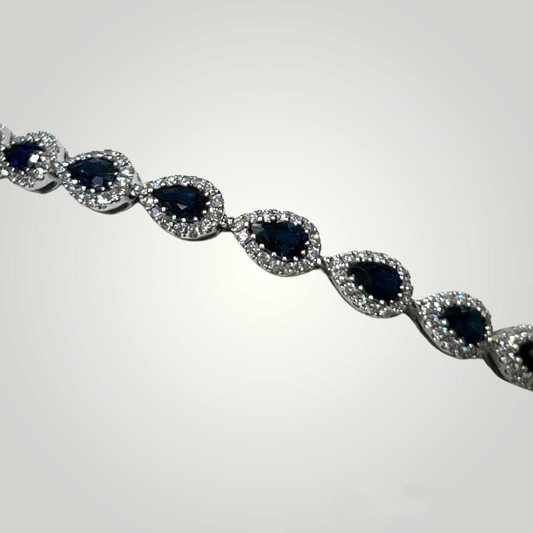 Sapphire and Diamond Bracelet - Q&T Jewelry