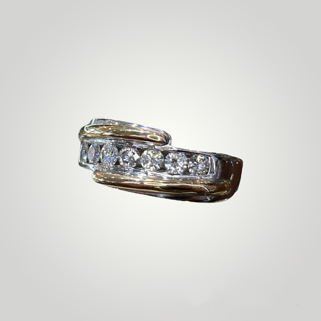 Men’s TwoTone Diamond Ring - Q&T Jewelry