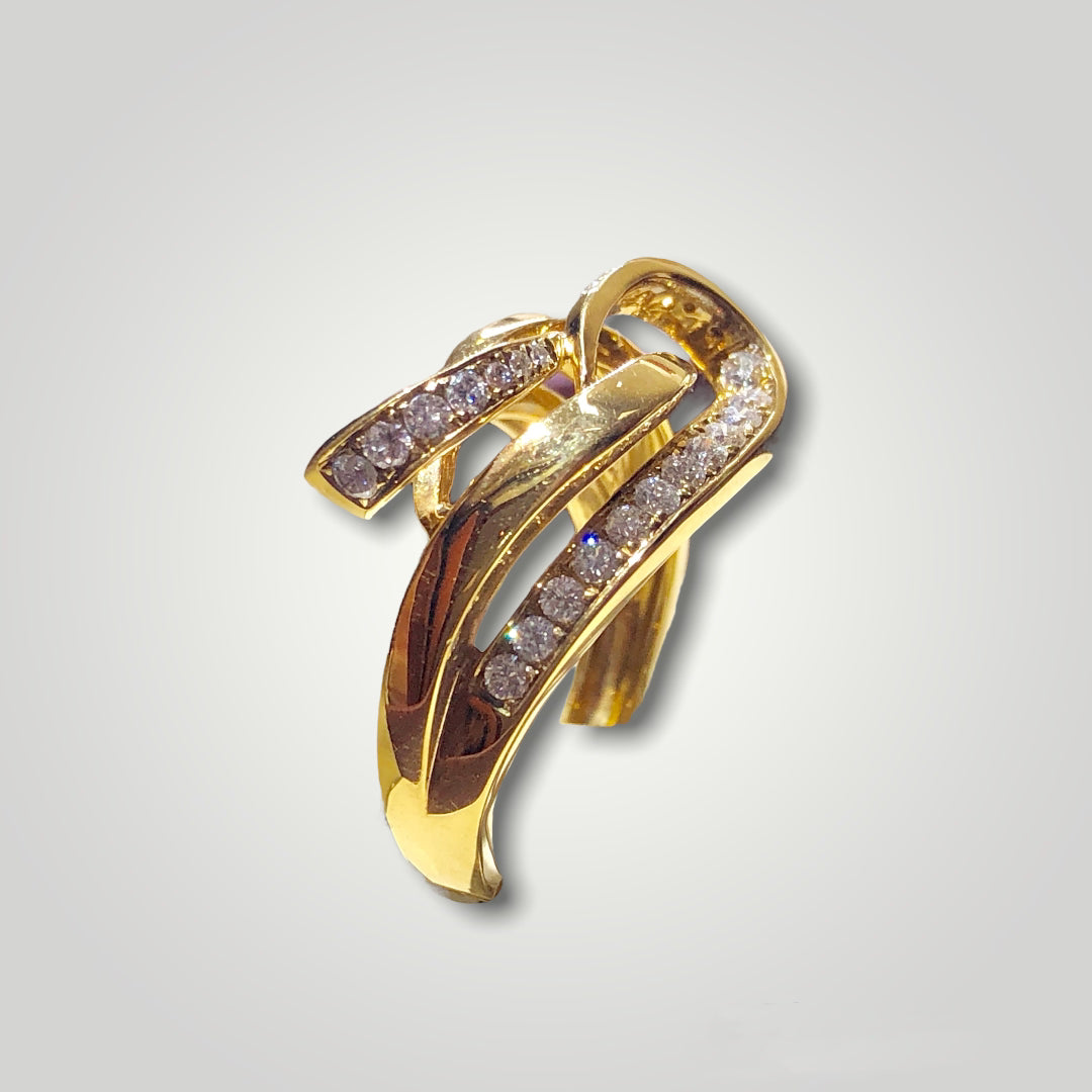 Women's Diamond Swirl Ring - Q&T Jewelry