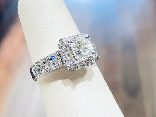 Princess 1ct diamond engagement ring - Q&T Jewelry