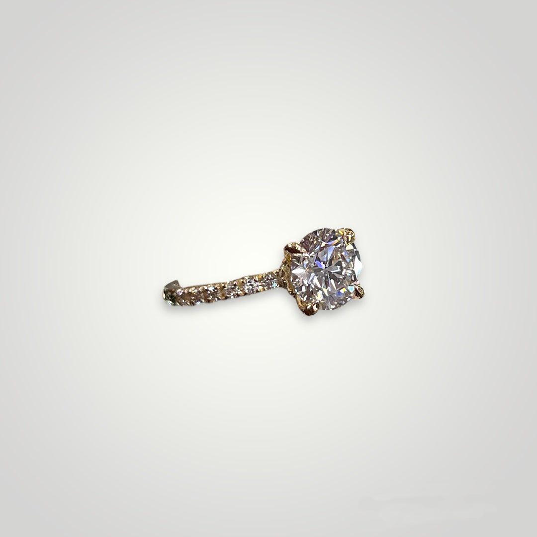 1.93ct Round Lab Created Diamond Engagement Ring