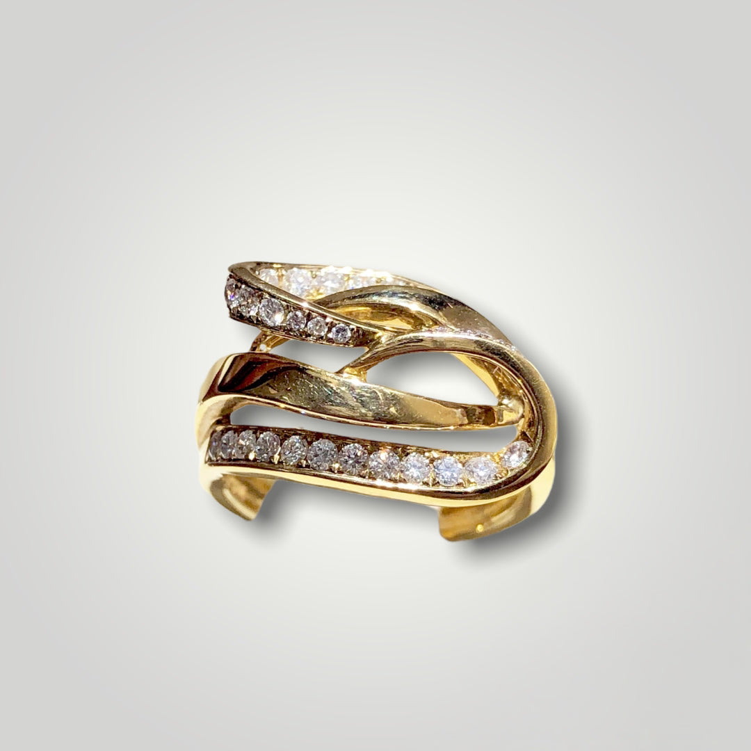 Women's Diamond Swirl Ring - Q&T Jewelry