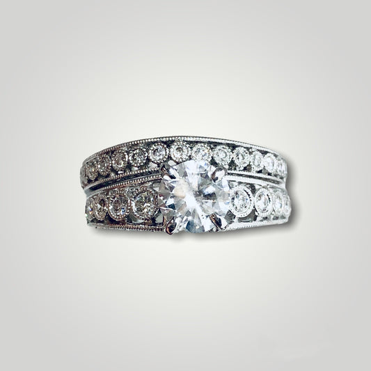 Womens Diamond Bridal Set - Q&T Jewelry