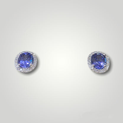 Oval Tanzanite Diamond Earrings - Q&T Jewelry