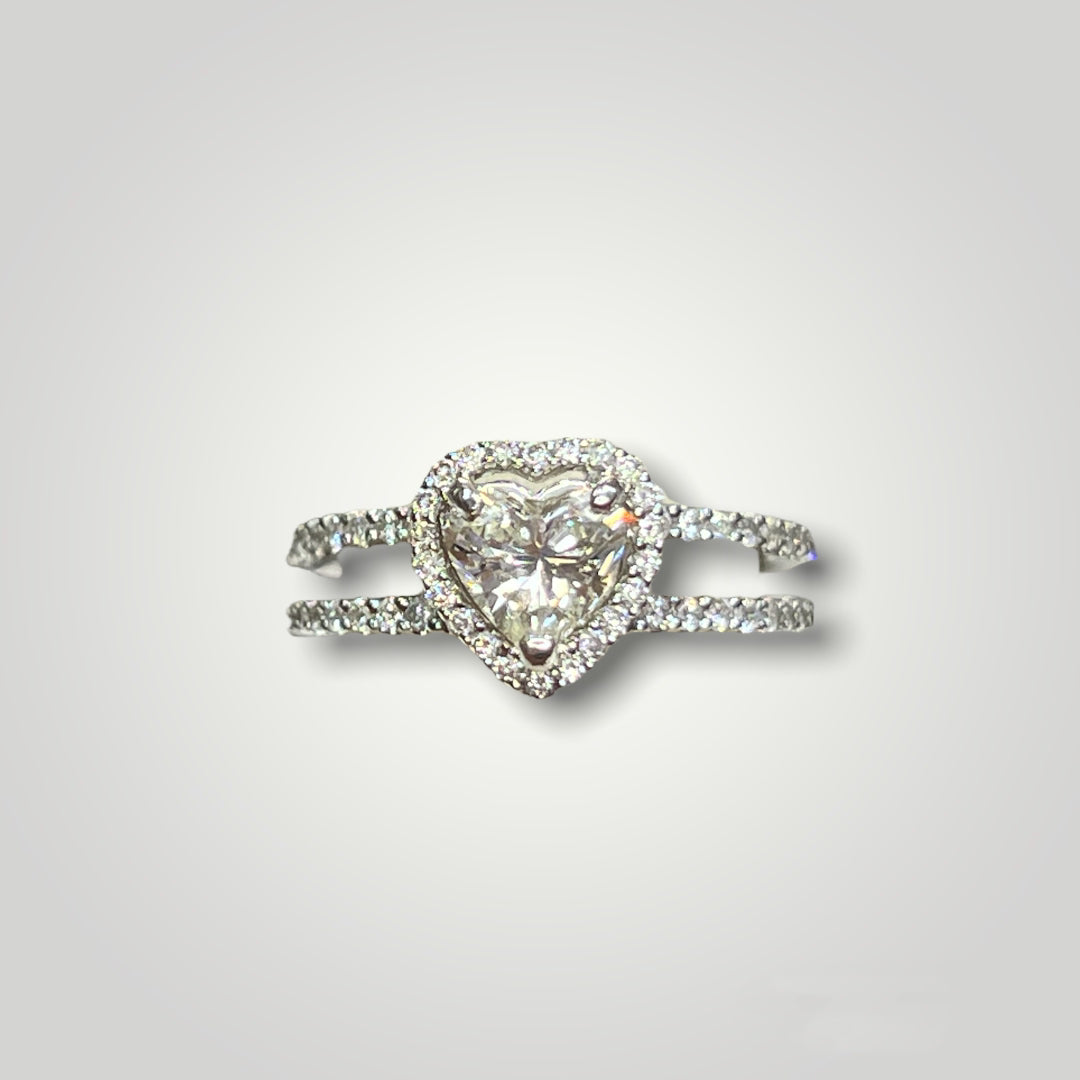 heart shape diamond ring - Q&T Jewelry