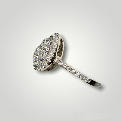 Pear Cluster Diamond Ring - Q&T Jewelry