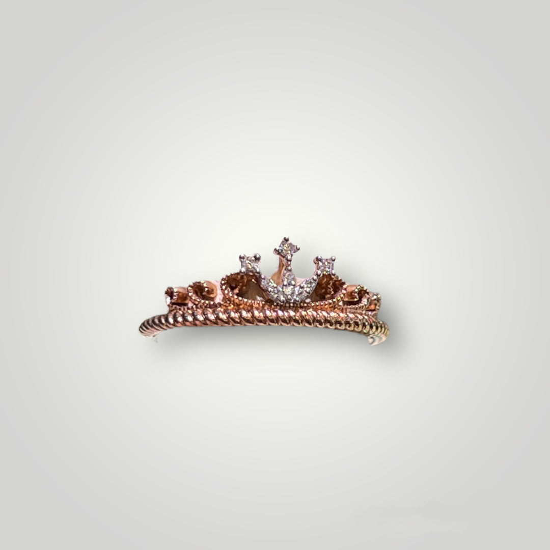 Rose Gold & Diamond Tiara Ring - Q&T Jewelry