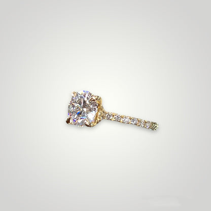 1.93ct Round Lab Created Diamond Engagement Ring