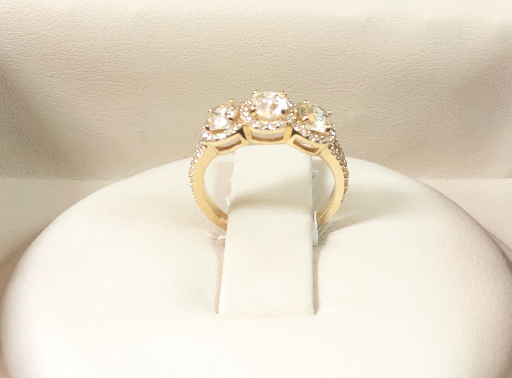 Three- Stone Anniversary Ring - Q&T Jewelry