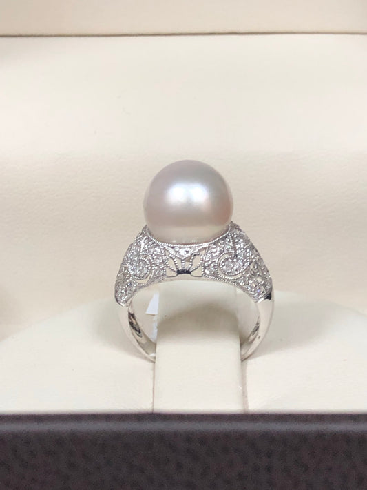 Pearl & Diamond Ring - Q&T Jewelry